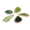 Декоративные фигурки 5pcs Natural Agate Geode Polised нерегулярный кристаллический ломтик Бразилия Healing Reiki Каменное кварцевое подвесное декор для минерального дома