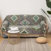 Крышка стулья богемно смешивание дивана полотенце с кисточкой для гостиной геометрии печатают секционные локочные скольжения L