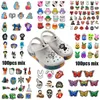 100st Cartoon PVC Shoe Charms för Mexico Ornament Karol G Croc Jeans Bad Bunny Sneakers Accessories Decorations Kids Gift5274010