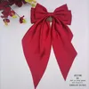 Headpieces Big Bow Wine Red Headband Spring Clip Back Head Hi Brand Wedding Hair Accessories Chinese 2022