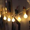 Dizeler 5m 10m Peri Çelenk LED top String Lights 50/100leds Noel Ağacı Düğün Evi Kapalı Dekorasyonu AB fiş/USB Powered