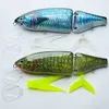 BAITS LURS CF LURS LUMINENT LUMINÉ BAIT JOINTÉ LUMINE FLANCHE 220MM 115G GLIVERTURE D'HABLE Swimbait Fishing Body Bass Bass Pike peinture Flaw en vente 221107