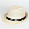 Breda randen hattar grossistkvinnor sommar solskade platt cowboy hatt strand man jazz andas netto