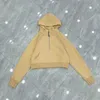 Kvinnors hoodies tröjor kvinnor sportjacka halv dragkedja yoga kappa kläder lu-03 snabb torr kondition kläder som kör thumh hole sportkläder