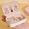 Jewelry Pouches Portable Fashion Box Leather Travel Storage Case Bag For Girl Premium