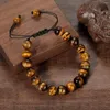 Strand Classic Tiger Eye Obsidian Hematite Healing Armband Men Magnetic Health Protection Balance Women