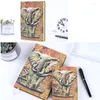 Europese stijl A5A6 Notebook Elephant Vintage Journal Retro Planner Relief Effect Cute Diary Stationery Souvenirs Gift Supplies