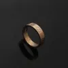 Couple Rings designer love for womens mens wedding luxury engagement G letter plaid ring Titanium steel striped couple ring