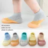 First Walkers born Baby Sock Shoes Kids Soft Rubber Sole Nonslip Toddler Summer Children Girls Boys Color Matching Prewalker 221107