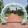 Decorazioni di nozze Centrotavola Matrimonio in metallo Porta ad arco fai da te Appeso Ghirlanda di fiori con fiori di ciliegio 230 cm X 270 cm