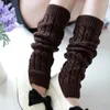 Knee Pads Korean Fashion Gaiters Boot Cuffs Woman Thigh High Winter Warm Crochet Long Socks Christmas Gifts Cover