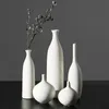 Modern simple white ceramic vase living room TV cabinet home decoration3096332