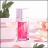 Läppglans Kristallgelé Moisturizing Lip Oil Plommon Gloss Makeup Sexig Plump Glow Tonade Läppar Plumper 6Ml Drop Delivery Hälsa Skönhet Dhptt