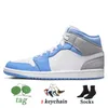 Dames Heren 1s Basketbalschoenen Jumpman 1 Starfish Denim Lost Found Gorge Green Taxi Patent Bred Mid University Blue Dark Mocha Offs White Trainers Sport Sneakers