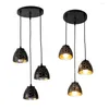 Ceiling Lights Black White Housing Indoor Led Light For Dining Room Living Decor With One Three Four Head Lamp Fixture