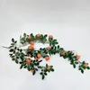 Dekorativa blommor konstgjorda blommor Vine Rose String Home Wedding Party Decoration Bouquet Material