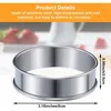 Baking Moulds Double Rolled Tart Rings Stainless Steel Round Muffin Metal Crumpet Molds For Making 12