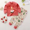 Clothing Sets Baby Clothes Set Winter Cartoonn Born Boys Girls 2PCS Pajamas Unisex Kids 0-2year