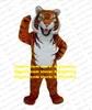 Costume della mascotte della tigre marrone Personaggio dei cartoni animati per adulti Vestito completo Costumi anime Attività della comunità zz7602