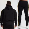 Survêtements pour hommes sweats à capuche pour hommes pantalons de survêtement deux pièces ensemble coton ample surdimensionné costume Gym Jogging vêtements de sport survêtement