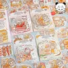70pcs Cute Abu Eat 5 Food Party Memo Pad Decorative Stationery Scrapbooking Planner Calendars Gift Journaling Decoration