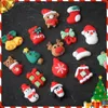 Nagelkonstdekorationer 20st Holiday Christmas 3D Charm Harts Sortiment Charms Accessoires Manicure Supplies