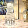 ナイトライトクリスタルテーブルランプUSB充電ロマンチックダイヤモンド雰囲気ライト調整可能な花瓶の形状装飾用の周囲