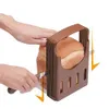 Praktische Kunststoff faltbare Brot Sandwich Schälmaschine Cutter Form Slicer Laib Toast Cutter manuelle Aufschnittmaschinen Küchenhelfer