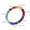 STRAND 7 Chakra armbanden Reiki Natural Stone Bracelet Healing Crystal Quartz Charm Meditation Balance Femme