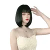 Włosy koronkowe peruki żeńskie krótkie włosy koreańskie powietrze grzywki bobo ffy twarz przycinanie peruki głowy