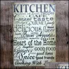 Altre Arti E Mestieri Poesia Inglese Piatto Vintage Barattoli Classici Poster Family Love 20X30Cm Dipinti In Ferro Targa In Metallo Per Camera Da Letto Bo Dhwmb