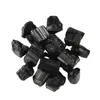 Figurines décoratives 100g Tourmaline noire brute Pierres naturelles Énergie Chakras Grands cristaux et accessoires de guérison pour la décoration intérieure