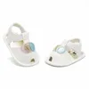 First Walkers Fashion PU Non-slip Rubber Baby Girls Shoes 0-18M 2022 Cute Born Infant Princess Toddler Summer Sandals