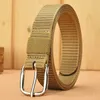 Riemen unisex mannen vrouwen buitensporten nylon taillband canvas web pin gespog riem schitterende ontwerper voor en