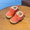 Boots 0-5 Years Baby Shoes Boys Girls Winter Warm Plush Toddler Snow Kids Fashion Color Matching Sneakers Anti-Slip Infant