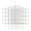 Chandeliers Nordic Luxury Chandelier Large El Decoration Lighting Supermarket Restaurant Golden Hanging Lamp Light Fixture