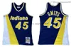 스티칭 된 rik smits 저지 S-6XL Mitchell Ness 1988-89 메쉬 하드 우드 클래식 레트로 농구 유니폼 남성 여성 청소년