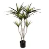 Fiori decorativi Piante verdi artificiali Dracunculus tenuifolia in vaso Mobili per ufficio Simulazione del pavimento del soggiorno Decorazione dell'albero