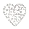 Gift Wrap Heart Puzzle Metal Cutting Dies Stencil DIY Scrapbooking Paper Card Template Mold Embossing Craft Decoration