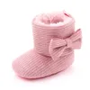 Mode Infant Booties Baby Mädchen Schuhe Weiche Sohle Booty Kleinkind Winter Warme Schnee Stiefel Bögen Neugeborenen Schuhe für 1 Jahr alt