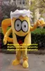 Costume della mascotte della tazza di birra Personaggio dei cartoni animati per adulti Abito vestito Promozioni di marketing Pubblicità e pubblicità zz7815