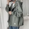 Kvinnors jackor 2022 Autumn pojkvän stil koreansk huva man lös baseball stor storlek jacka män collage streetwear coat s-5xl