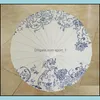 Umbrellas Thank You Paper Umbrella Mr Mrs Just Married Wedding White Bridesmaid Bridal Parasol Drop Delivery Home Garden Household Su Dh7Za