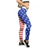 Active Pants Women Patriotic Color Leggings Skinny Yoga Running Pilates Workout Clothes For Roupas Femininas Atacado Barato #T1G