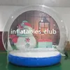 Рождественские надувные надувные украшения снежный глобус фотобулак людей внутри прозрачного пузыря куполо