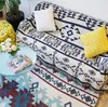 MARPETER Kilim White Cotton Böhmen Rug Carpet Exotic Geometric Bedbling Sticked Couch Cover Throw Body Soffa för picknickgolv