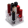 Aufbewahrungsboxen 9 Gitter Box Acryl Make-up Kosmetik Organizer Lippenstift Schmuck Fall Ausstellungsstand Make-up-Tools Pinselhalter