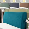 Stuhlhussen Stretch Staubdichter Bettkopfbezug Quadratischer Jacquard-Kopfteilbezug für Schlafzimmer