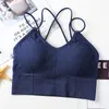 Yoga outfit Women's Top Cross Border Sexy Beauty Back Bras Seamless Vest Sports Underwear Gym Running Fitness Breattable Tops