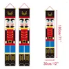 Christmas Decorations Nutcracker Banners For Home Outdoor Xmas Ornaments Front Door Porch Garden Party Year 2022 Decor